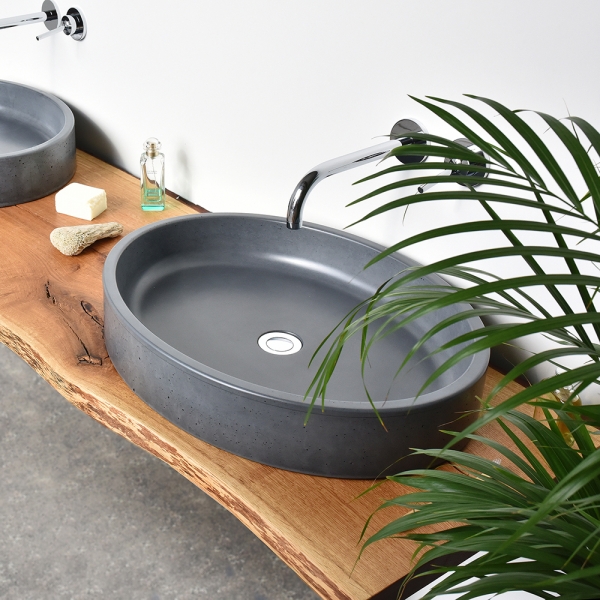 Ovum concrete washbasin - product design