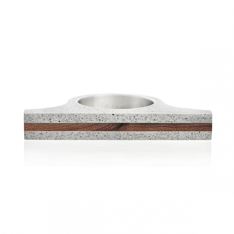 Omega concrete ring - Jewellery design