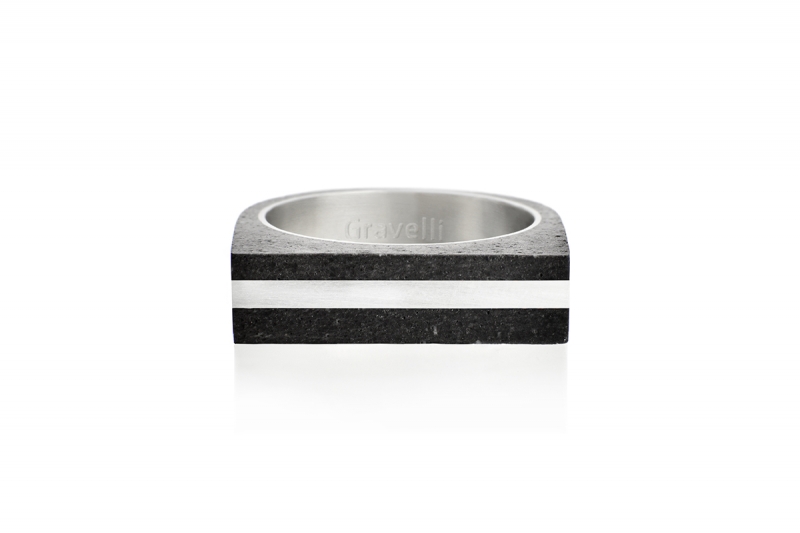 Stamp concrete ring - Jewellery design