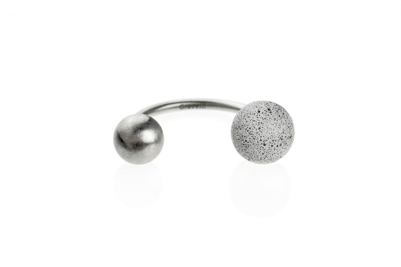 Twins concrete ring - Jewellery design