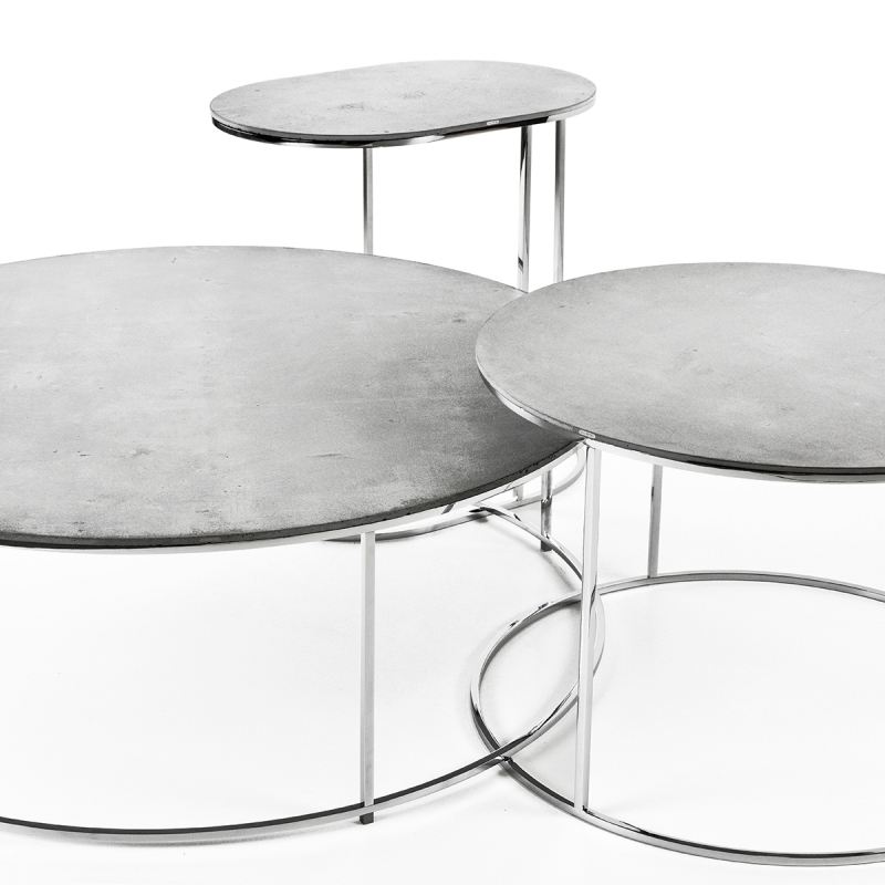 Airsteel Circle coffee tables - furniture design