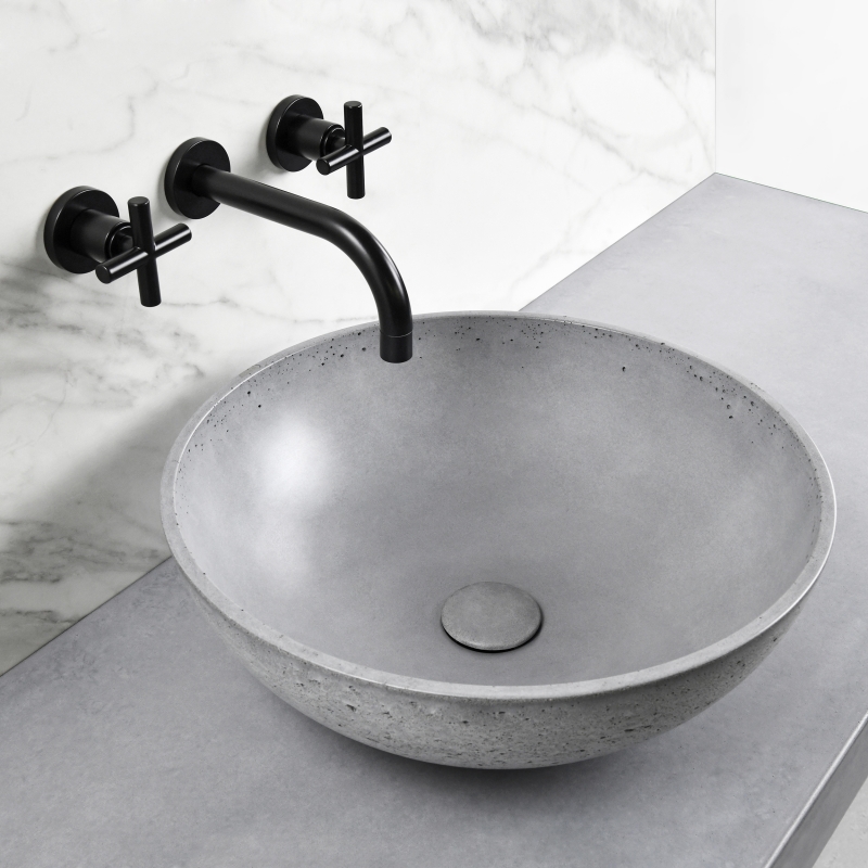 Orb concrete washbasin - product design