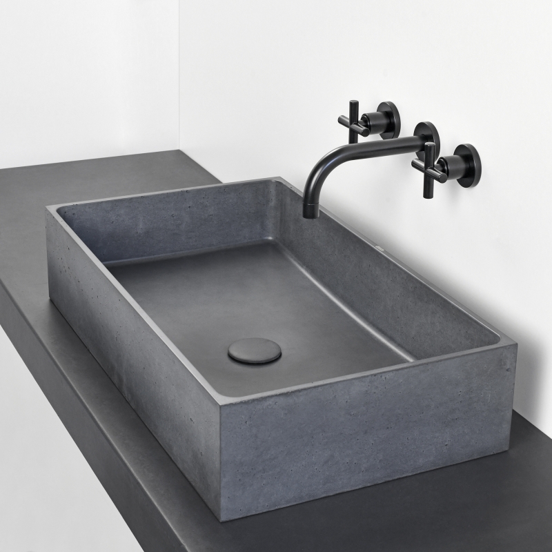 Box concrete washbasin - product design