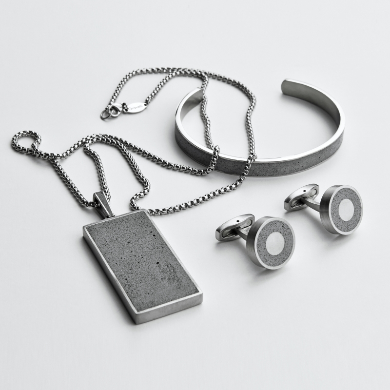 Fusion Man concrete collection - Jewellery design