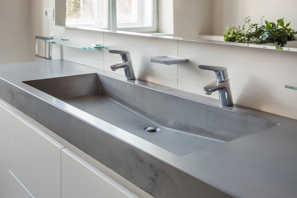 Slant 05 Concrete washbasin - product design